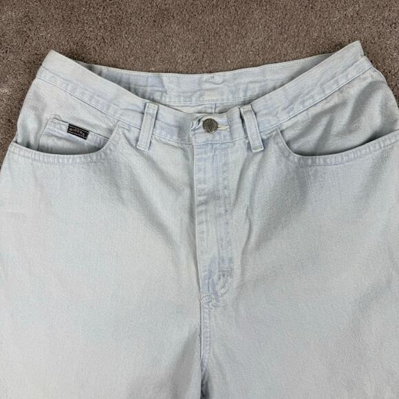 Vtg Riders Light Wash Denim Shorts Size 14 High Rise Mom Fit y2k Casual - Picture 2 of 5